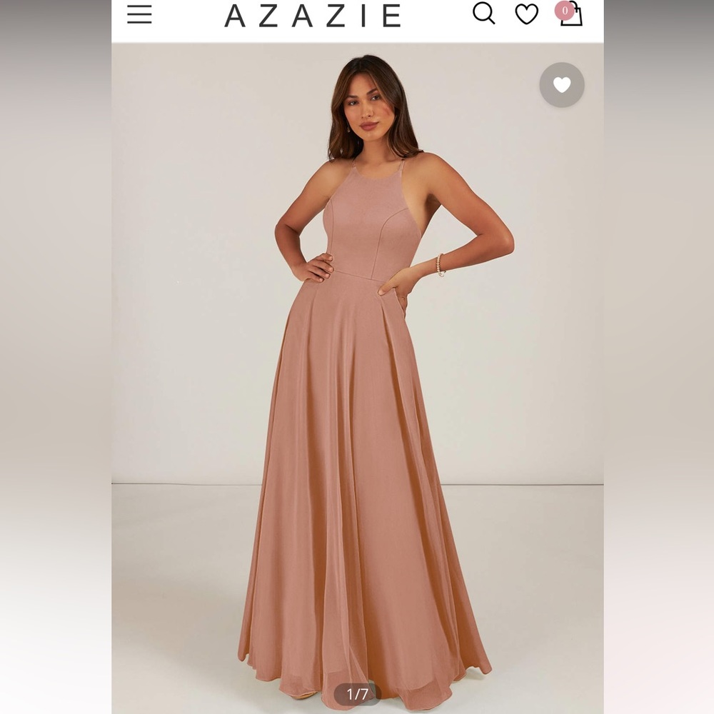 AZAZIE bridesmaid dress (Champagne Rose) - NEW